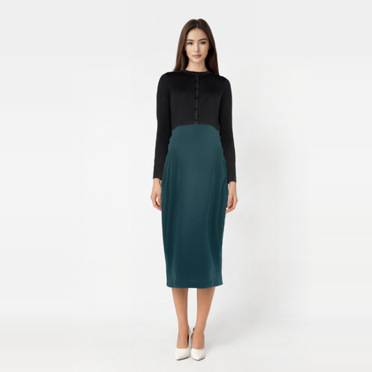 Teal Satin Jumper